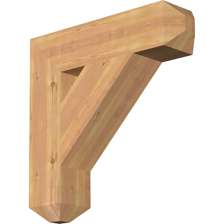 Ekena Millwork Traditional Craftsman Smooth Bracket, Western Red Cedar, 5 1/2"W x 24"D x 24"H BKT06X24X24TRA04SWR